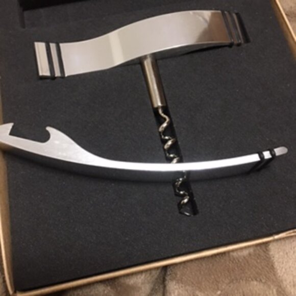 NEW Stainless Steel Cork Screw and Bottle Opener Set  Unique Design  GREAT GIFT - Picture 3 of 10
